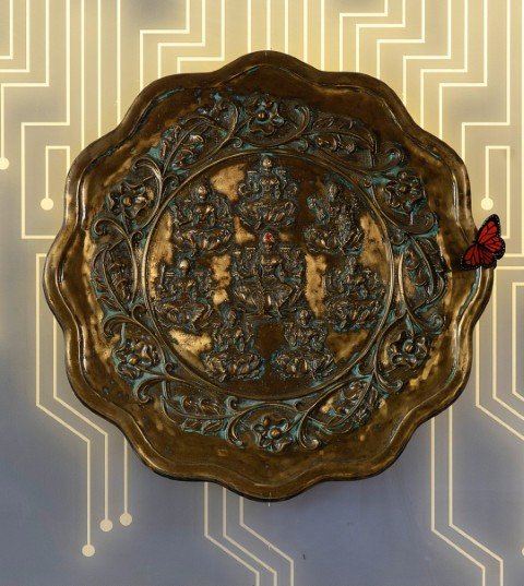 Ashtalakshmi Detail — Brass — 24 " dia