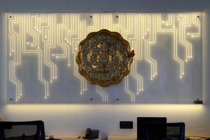 Ashtalakshmi — Brass — 36 " x 72 "