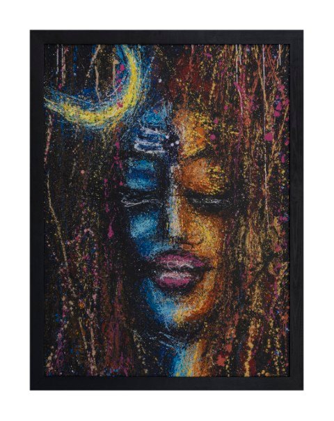 Ardhanareshwar - acrylic on canvas - 36" x 48"