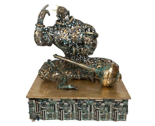 Chaitanya — Brass — 48" x 48" x 60" ht